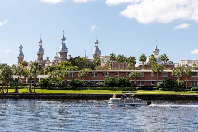 the university of Tampa on the water's edge